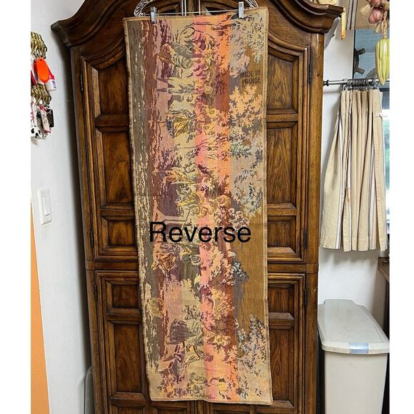 Antique French Aubusson tapestry 57”x20” (c) late 19th or early 20th century. - Picture 10 of 11